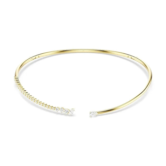 Swarovski kadın choker kolye, altın kaplama, zirkonlu MESMERA