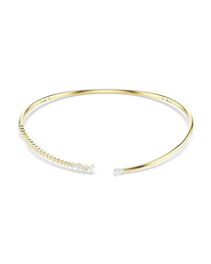 Swarovski kadın choker kolye, altın kaplama, zirkonlu MESMERA