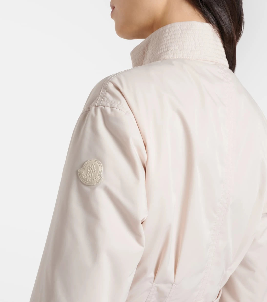 Moncler - Maitake leather-trimmed jacket
