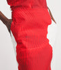 Red Cotton-Blend Knit As Represented Maxi Skirt