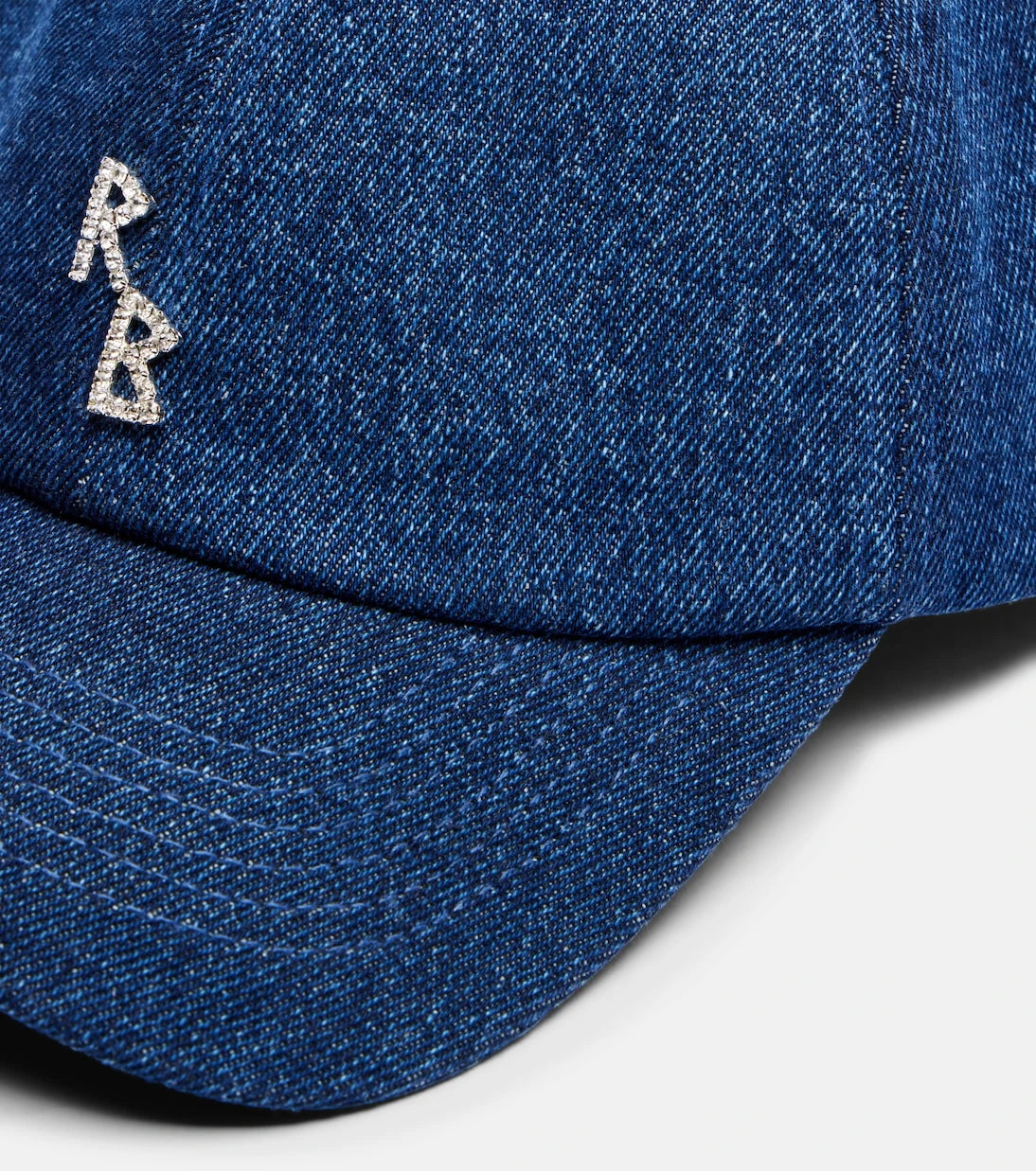 Ruslan Baginskiy - RB embellished denim baseball cap