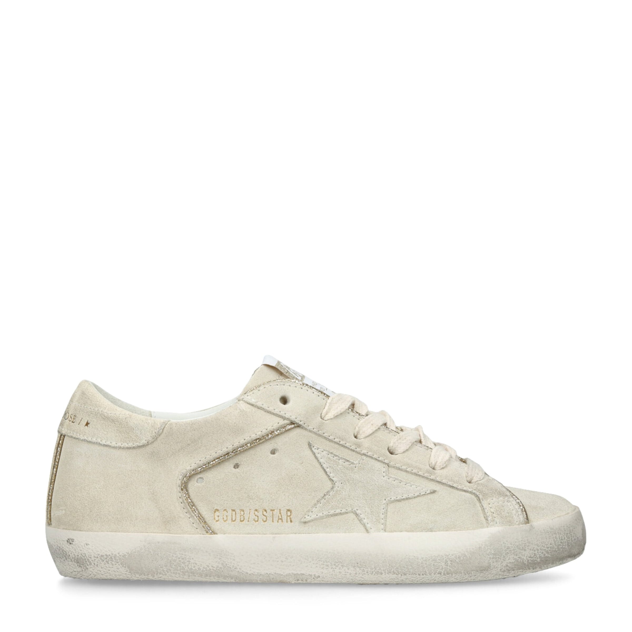 Golden Goose Beige Suede Super Star Sneakers