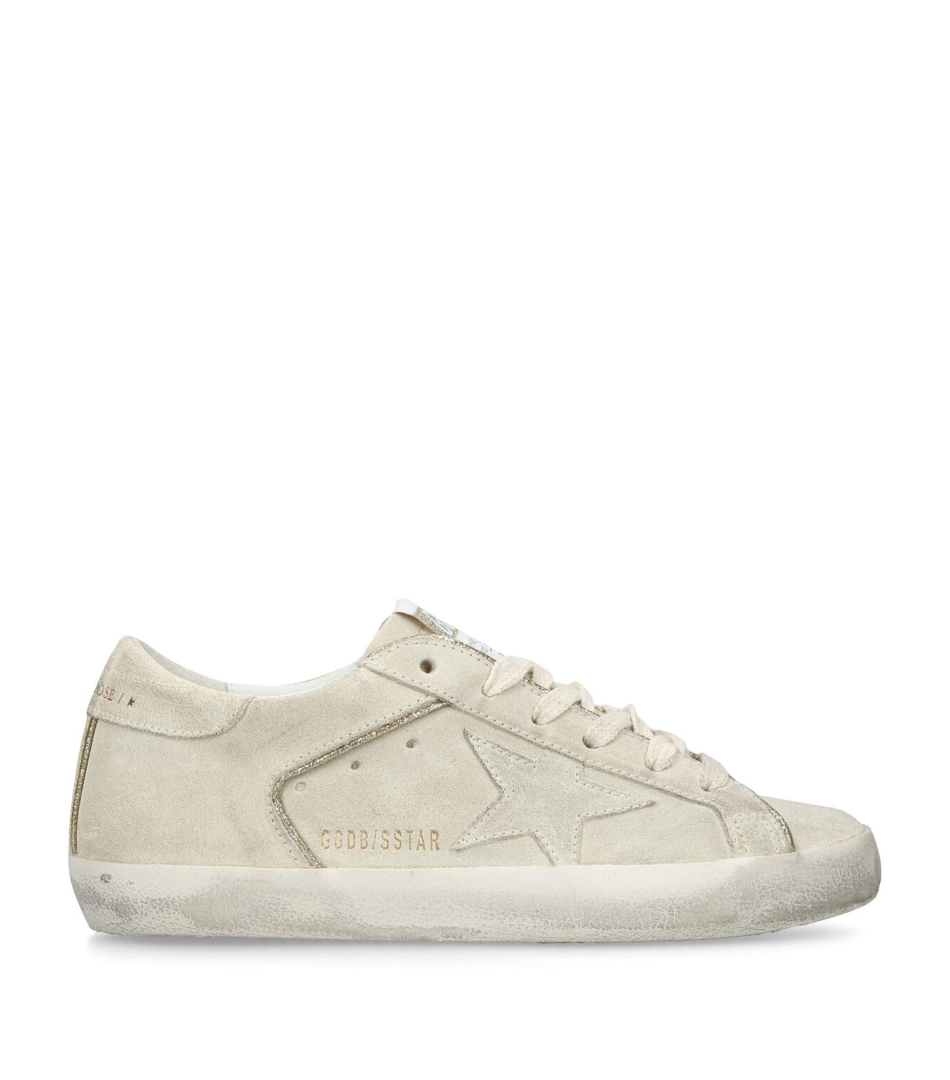 Golden Goose Beige Suede Super Star Sneakers