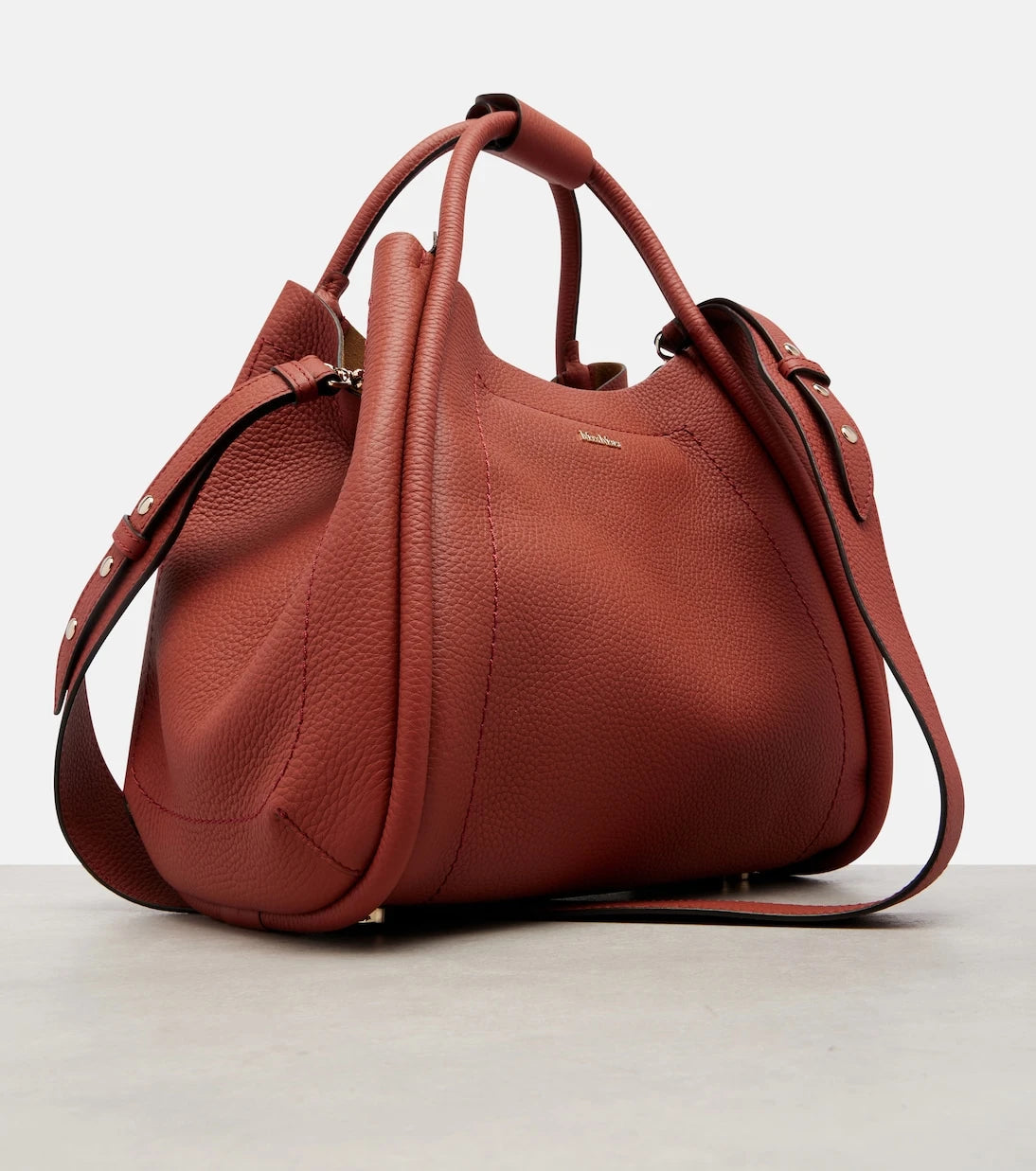 Max Mara - Marine Small leather tote bag