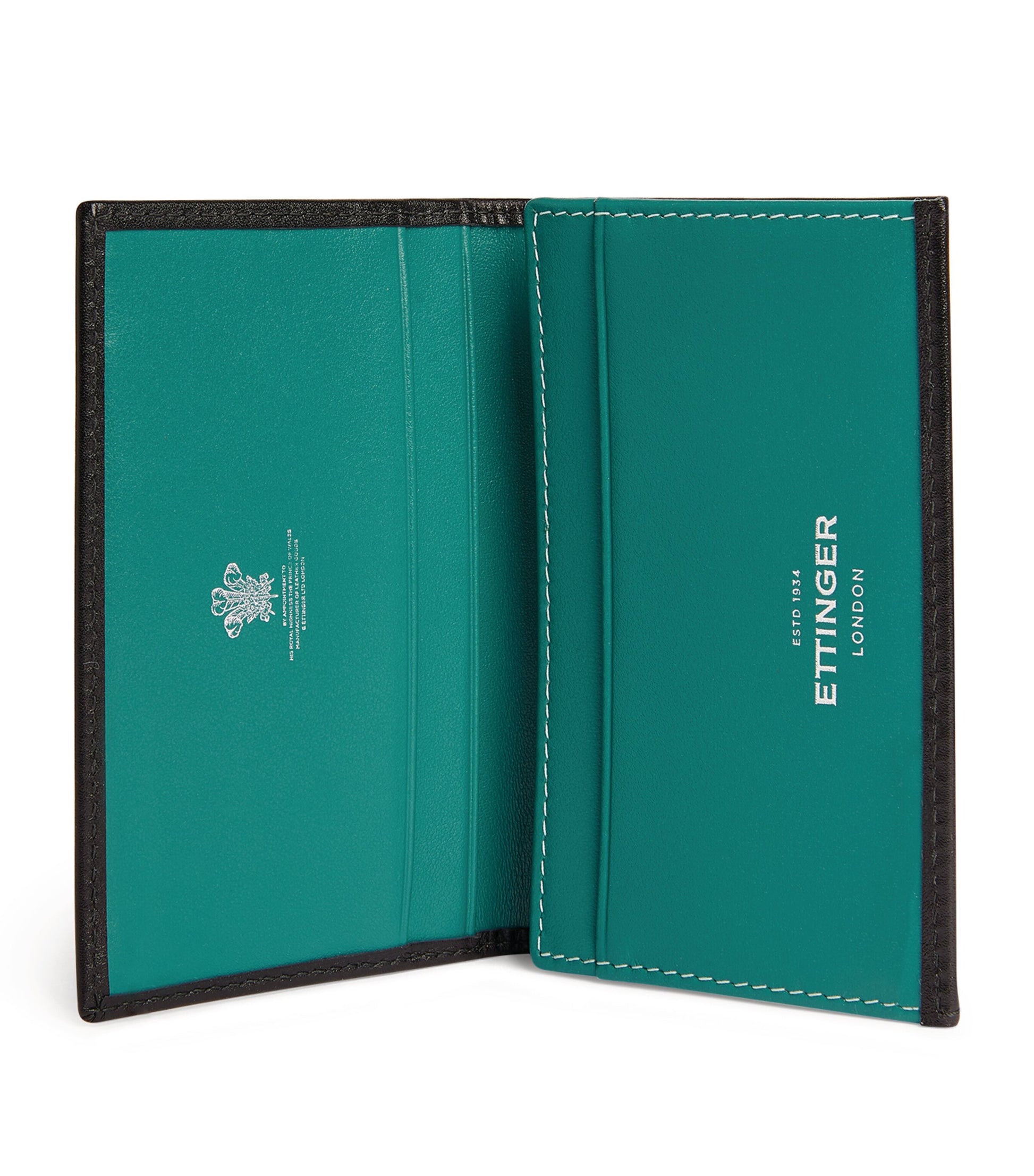 Ettinger Green 8-Slot Sterling Hide Coat Wallet