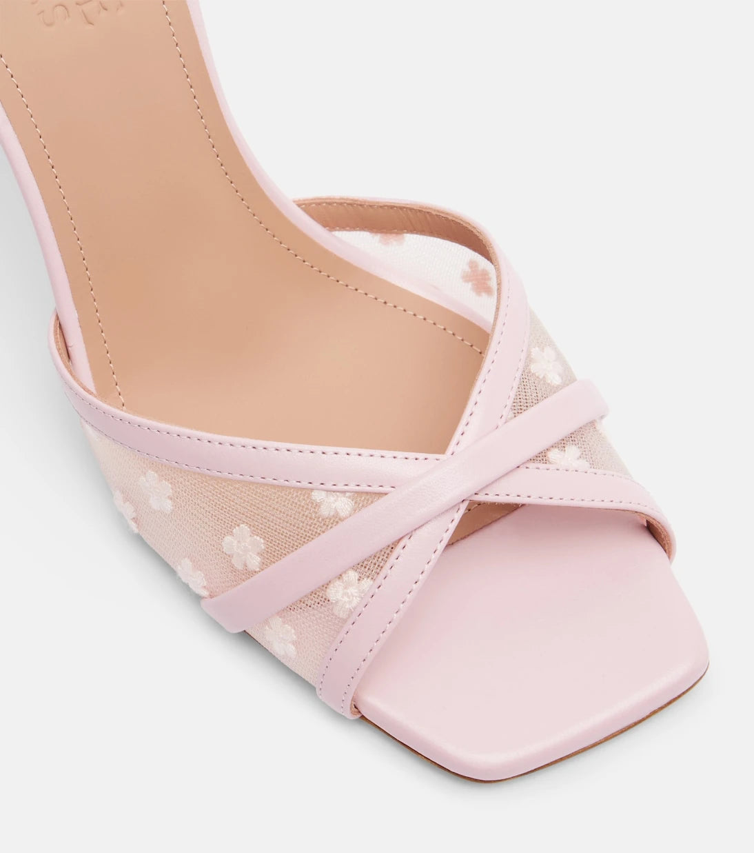 Malone Souliers - Perla 70 leather and mesh mules