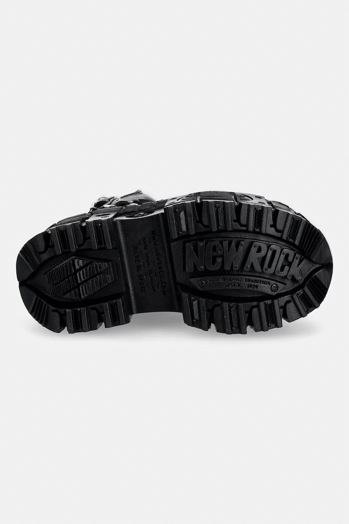 New Rock kadın deri sandalet LUXOR NEGRO, LUXOR NEGRO, TANK CASCO NE