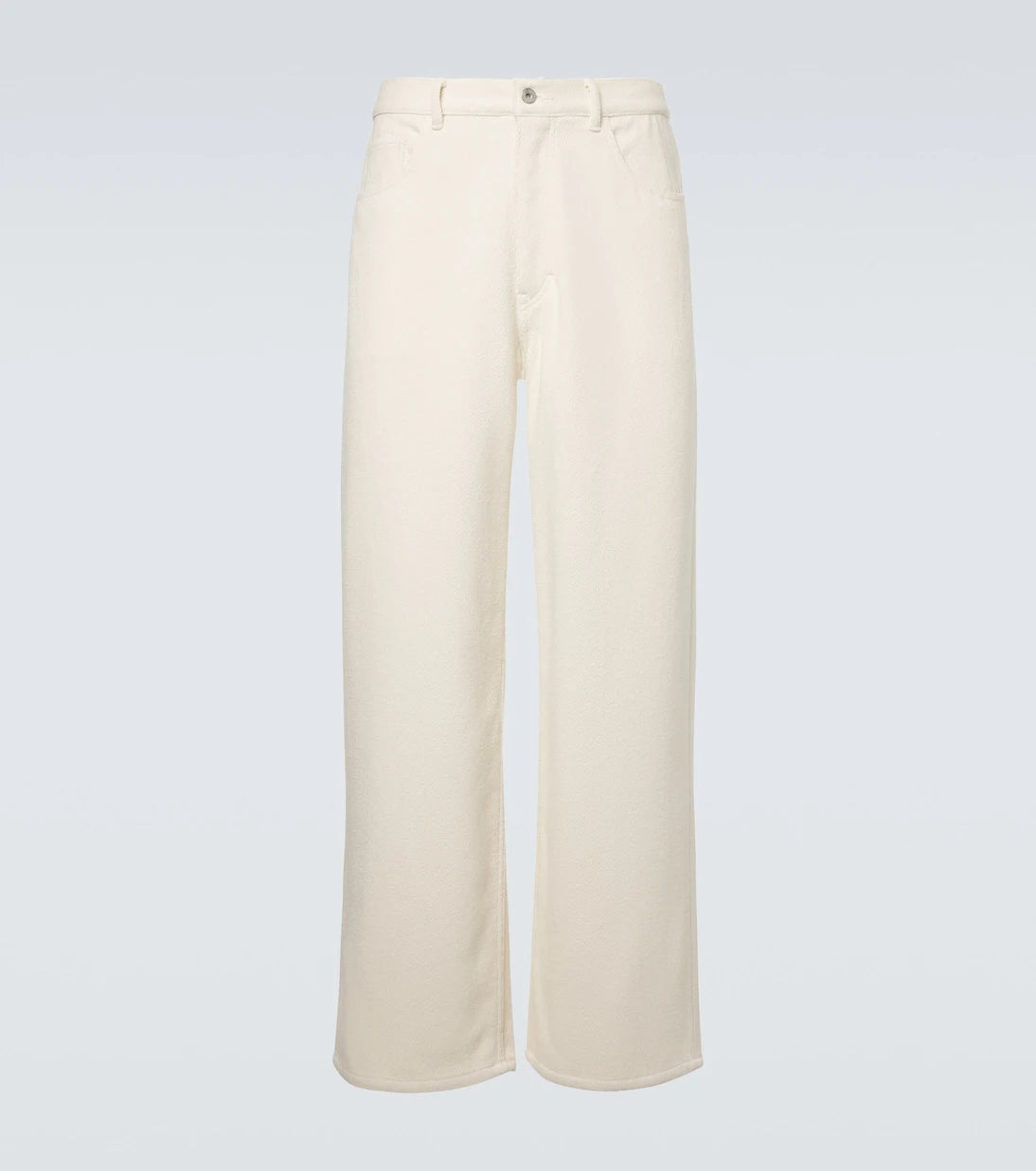 Auralee - Silk denim wide-leg pants