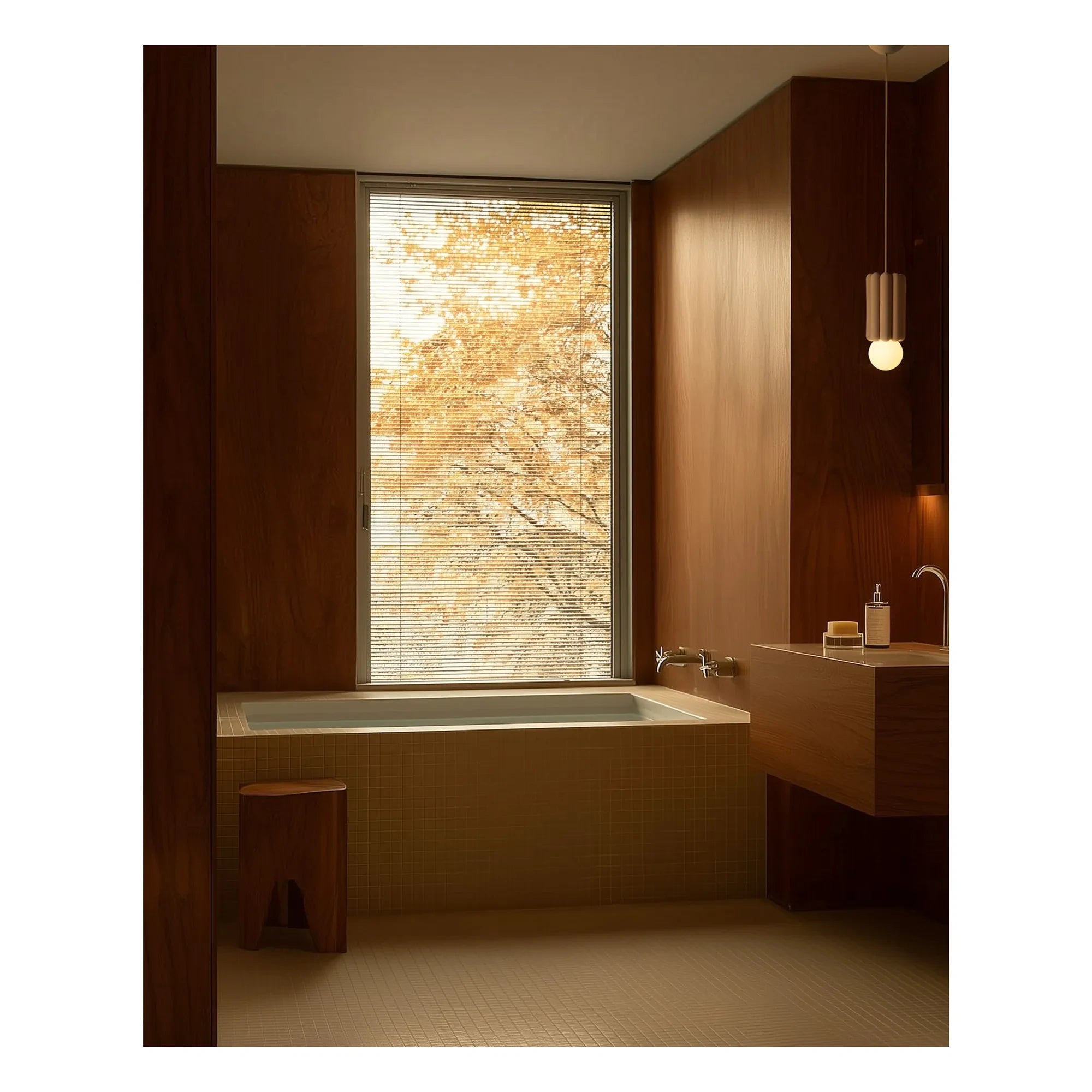 Schneid Studio - Stucco 3 ceramic pendant | Brown