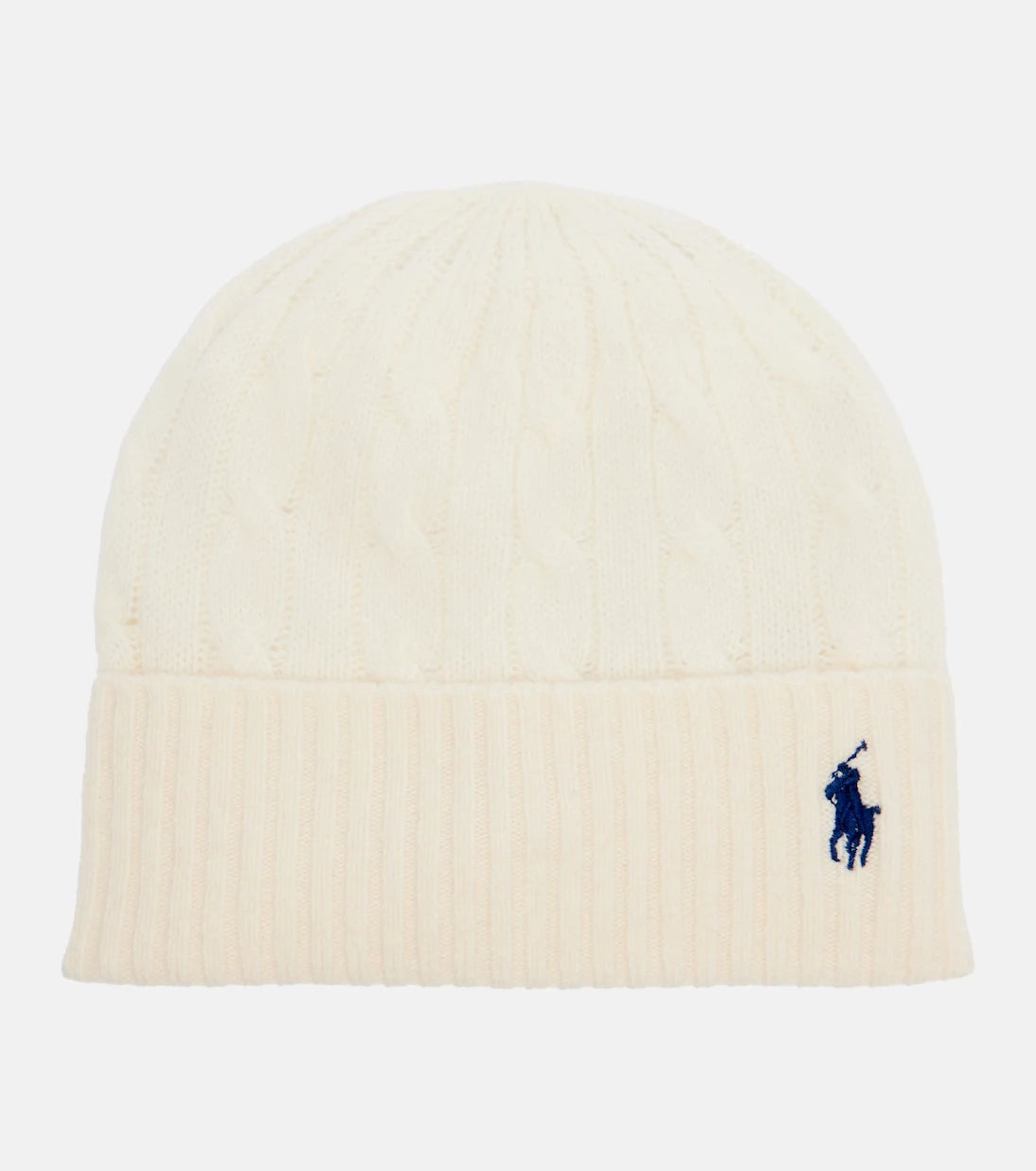 Polo Ralph Lauren - قبعة صغيرة من الصوف والكشمير المطرزة