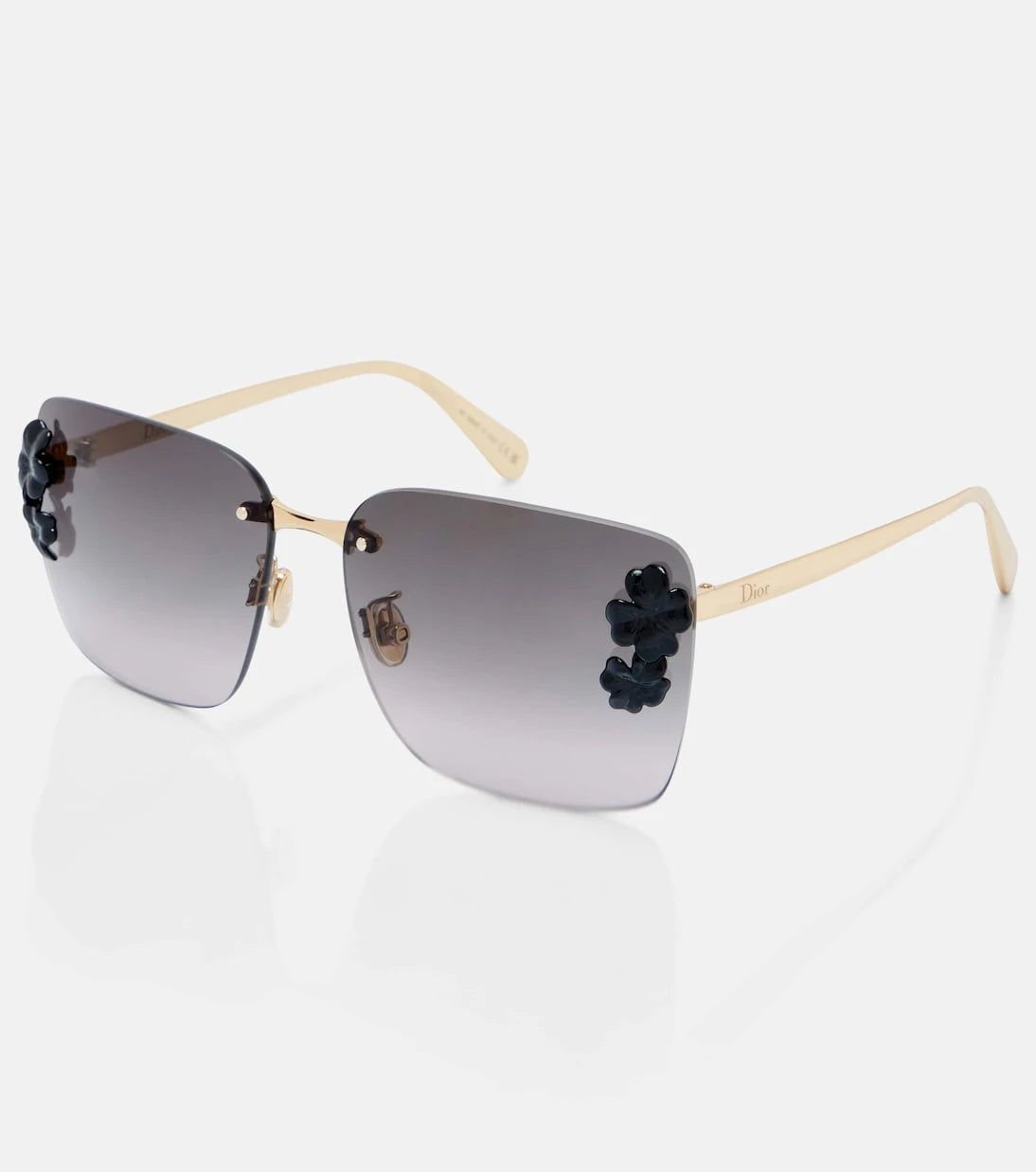Dior Eyewear - Dior Clover embellished square sunglasses