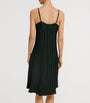 Green Stripe Indra Mini Slip Dress