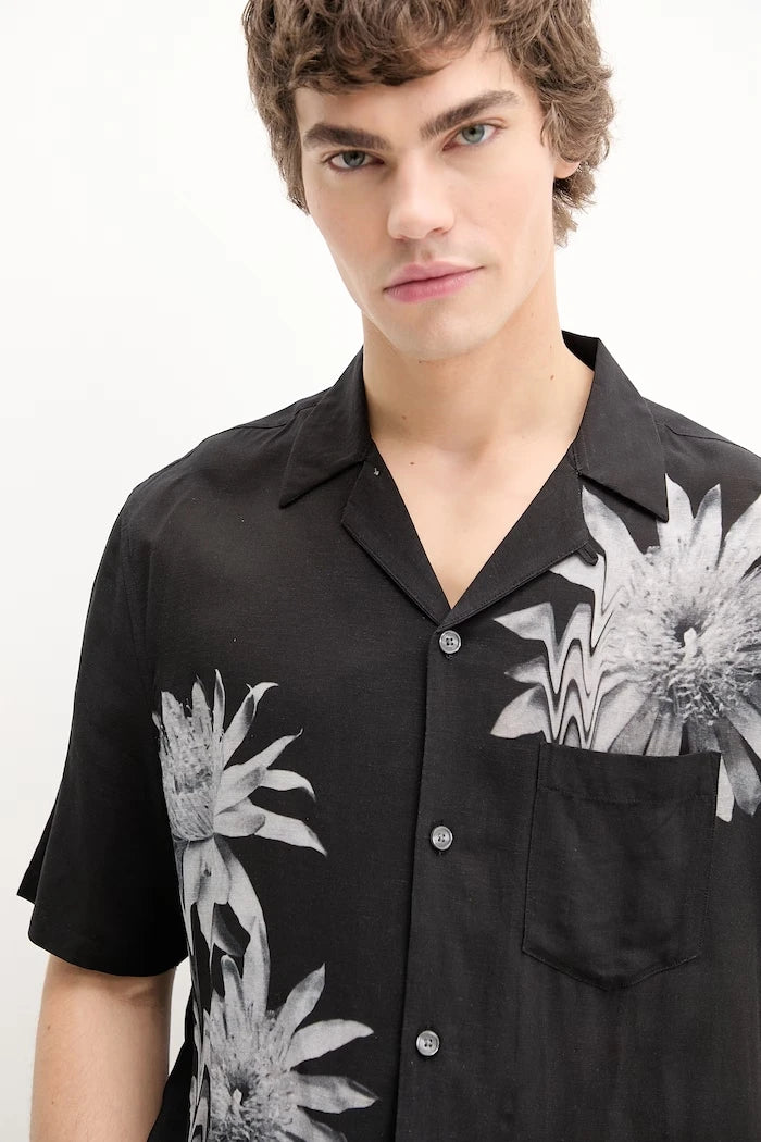 Риза с лен AllSaints FLORAZE
