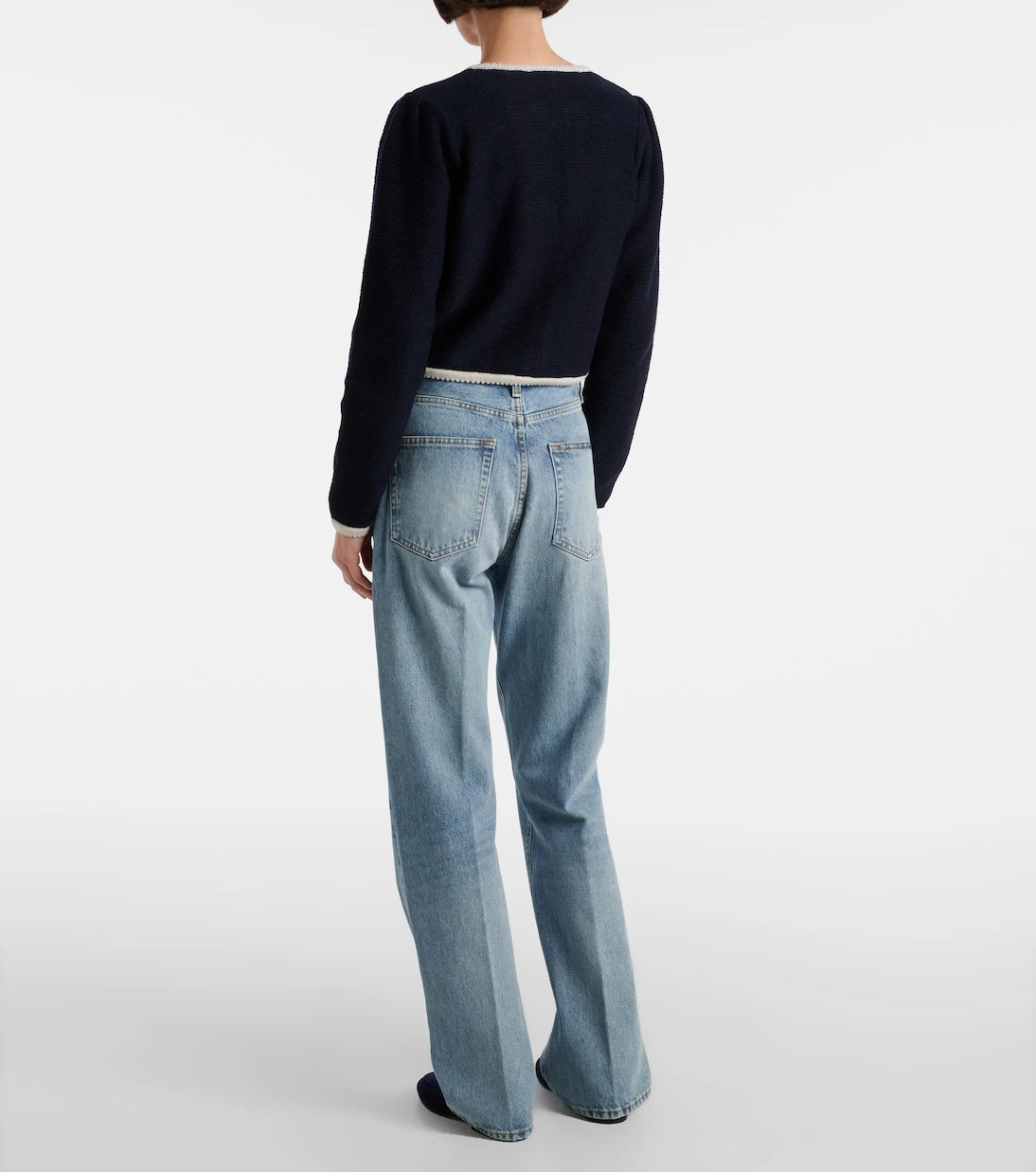 Frame - Corded Cardi knitted wool and cotton top