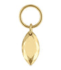 Faceted Gold Marquise Charm (5.5mm)