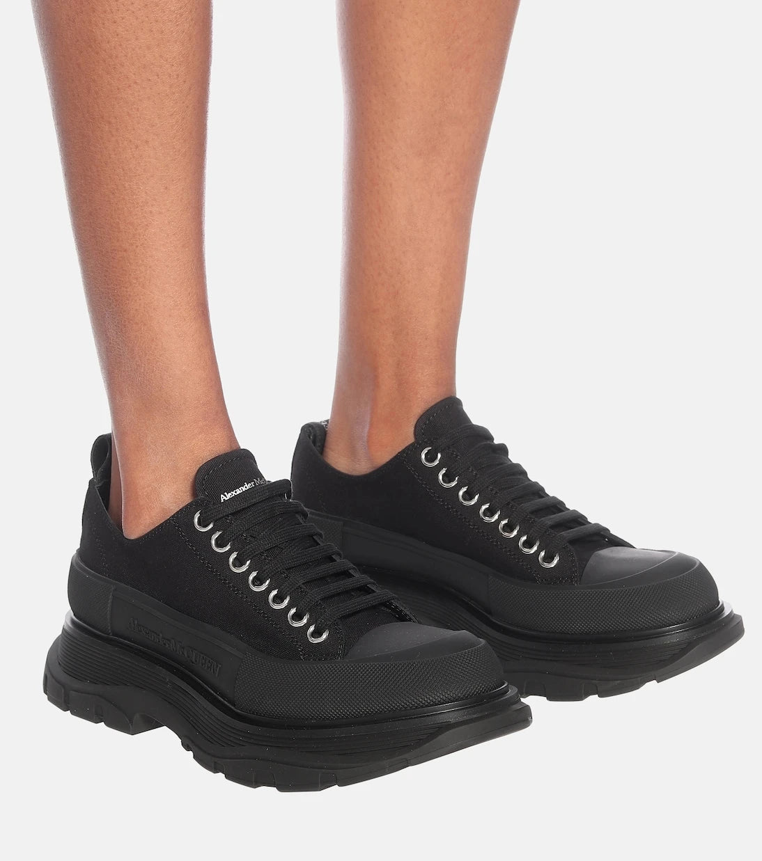 McQueen - Tread Slick leather sneakers