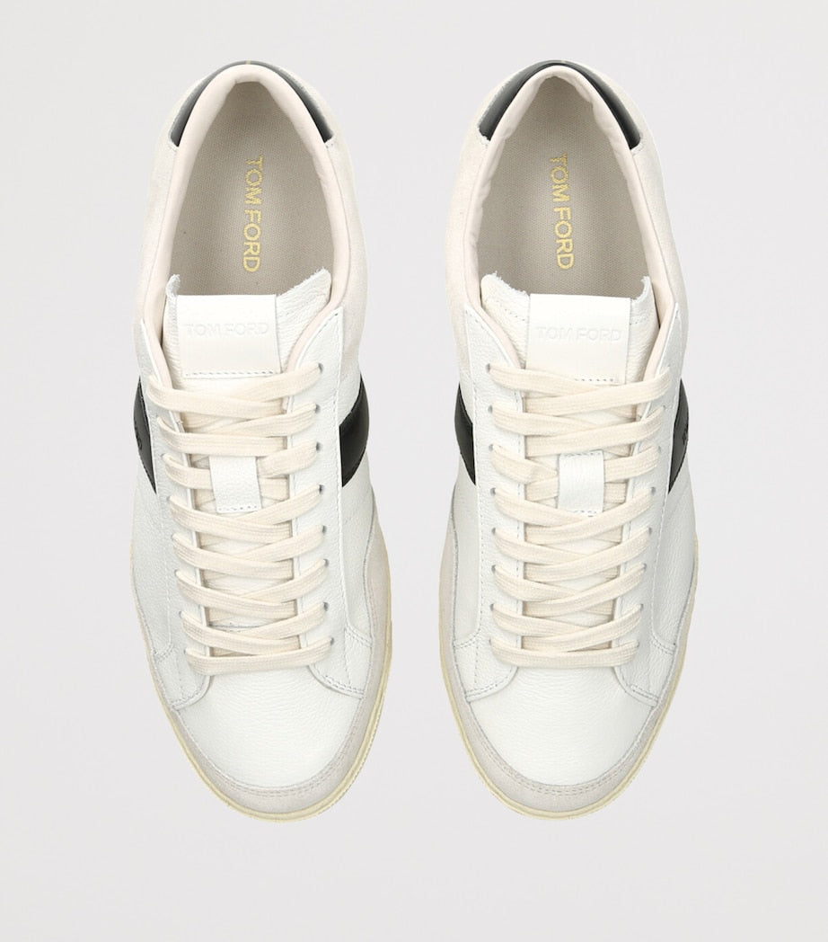 TOM FORD Leather-Suede Terence Sneakers