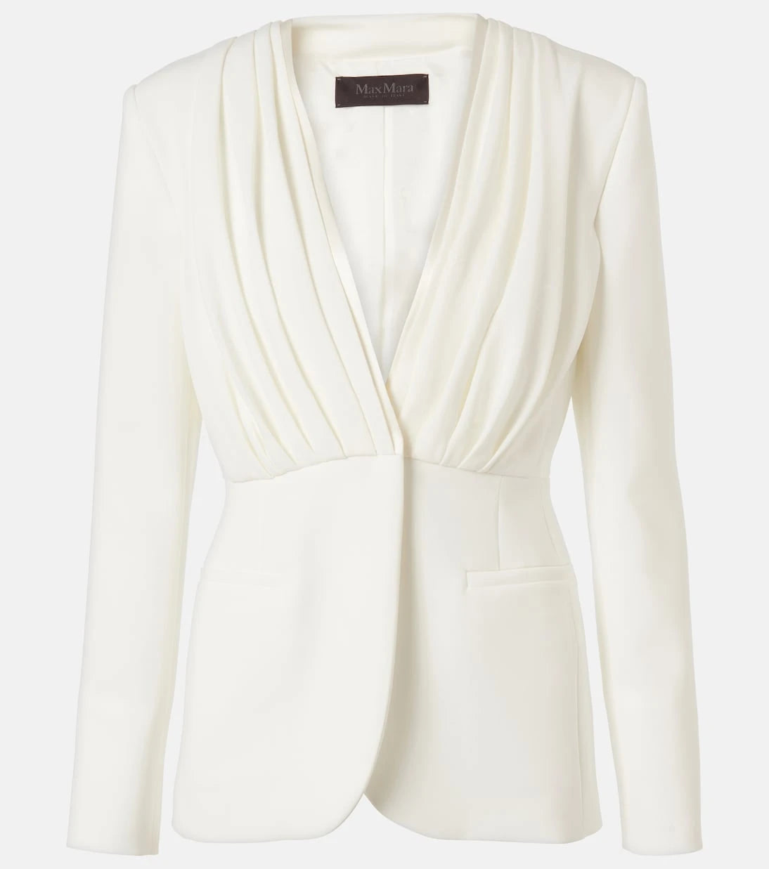 Max Mara - Gradi draped crêpe jacket