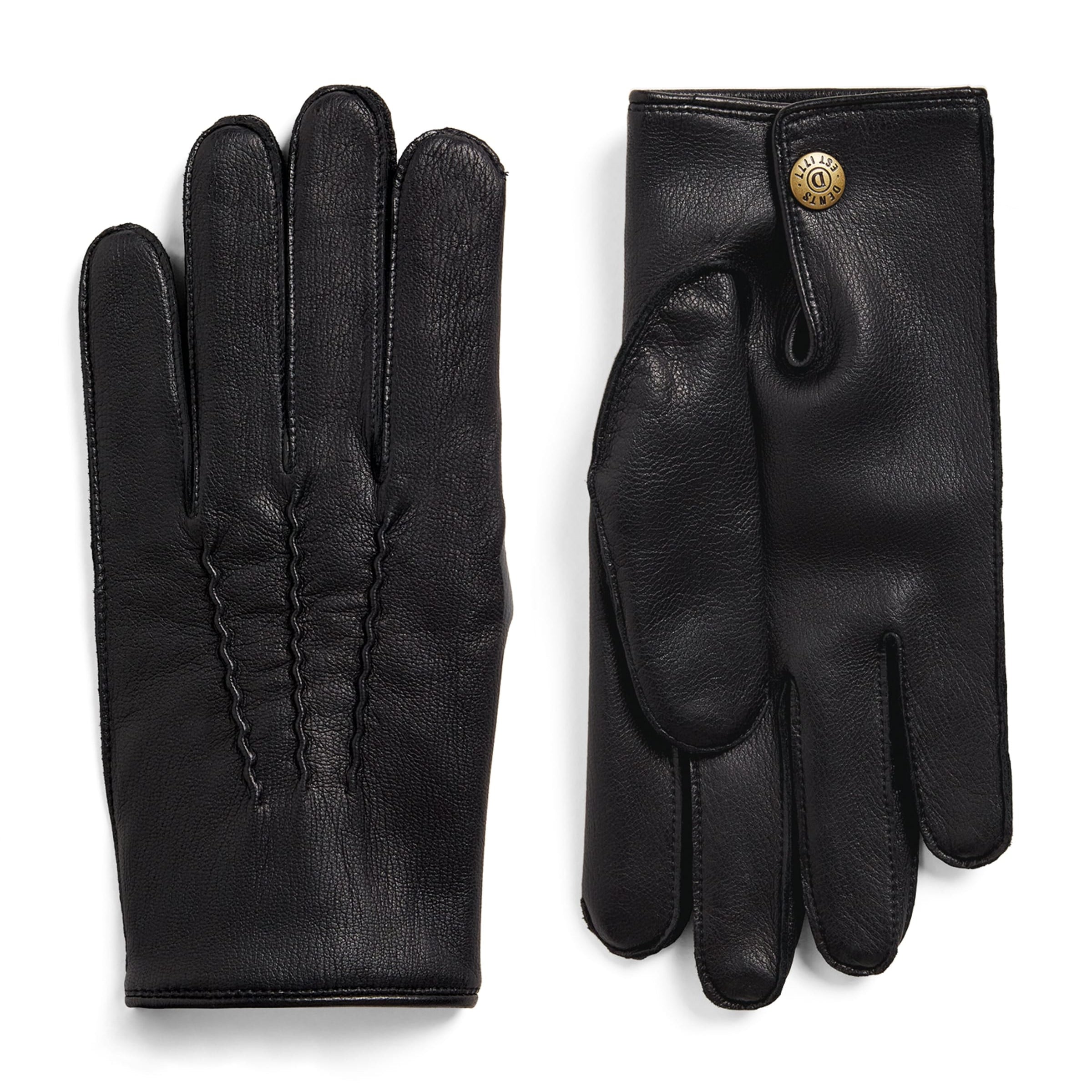 DENTS Deerskin Cashmere-Lined Eton Gloves
