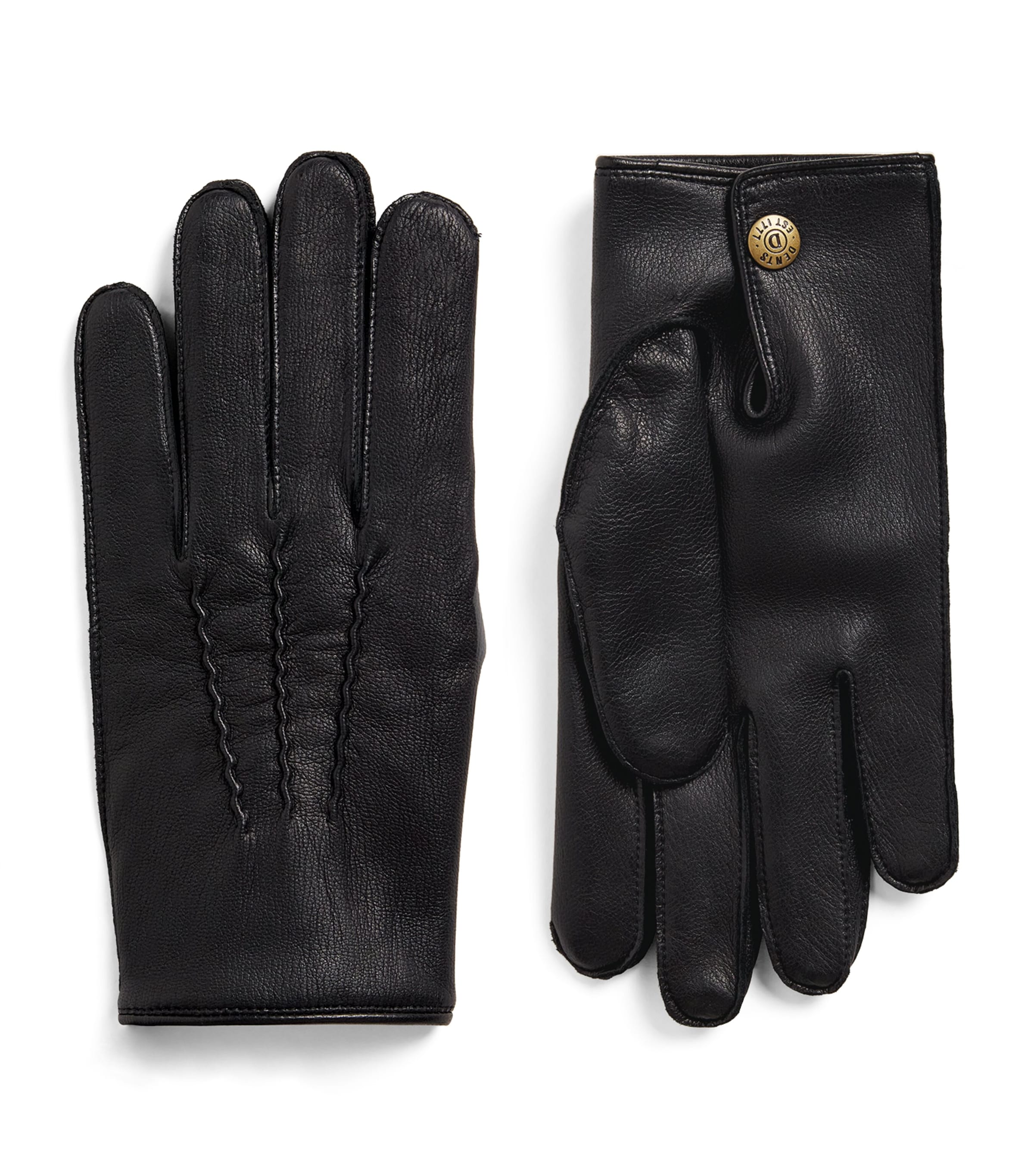 DENTS Deerskin Cashmere-Lined Eton Gloves