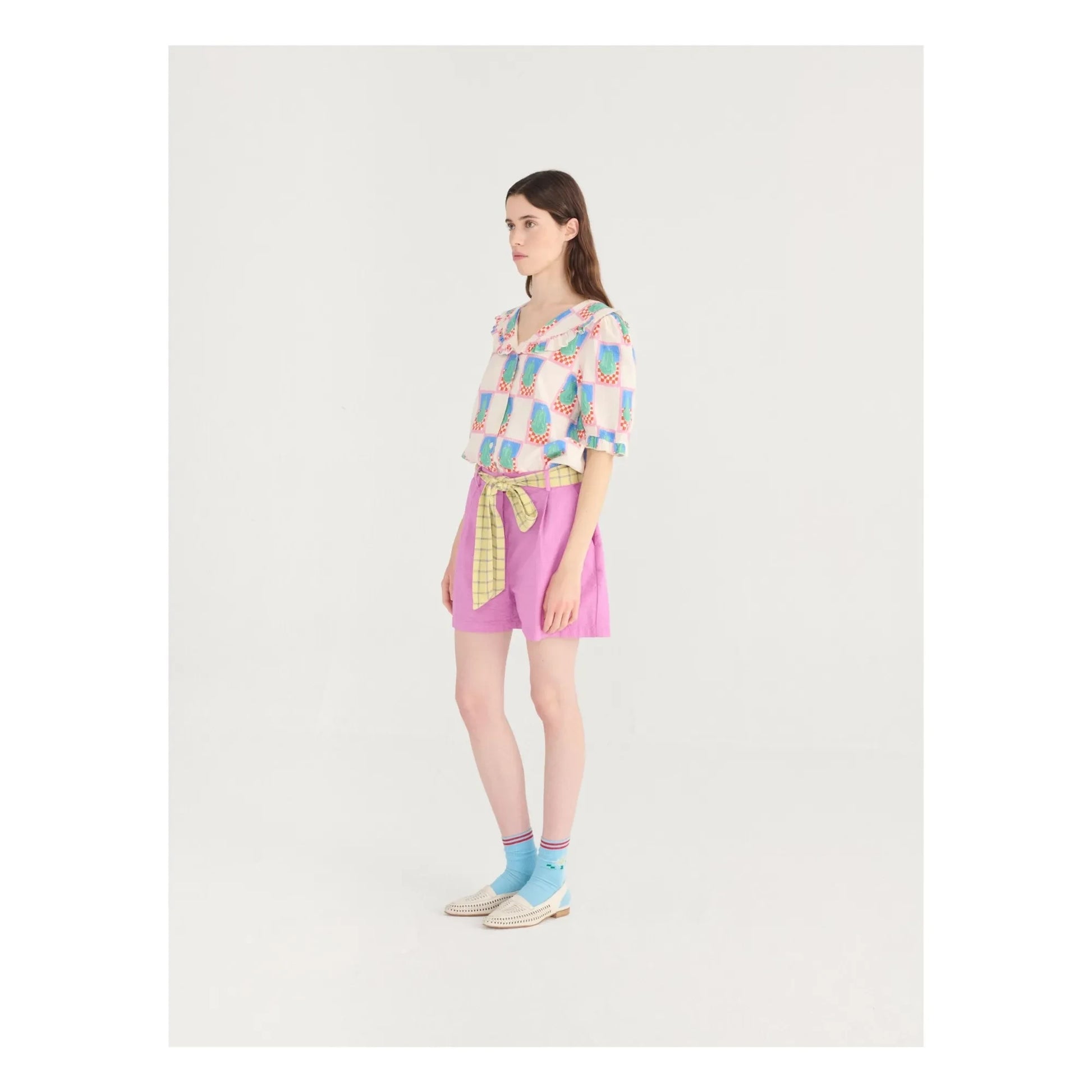 Bobo Choses - Pear Cotton Shirt | Cream