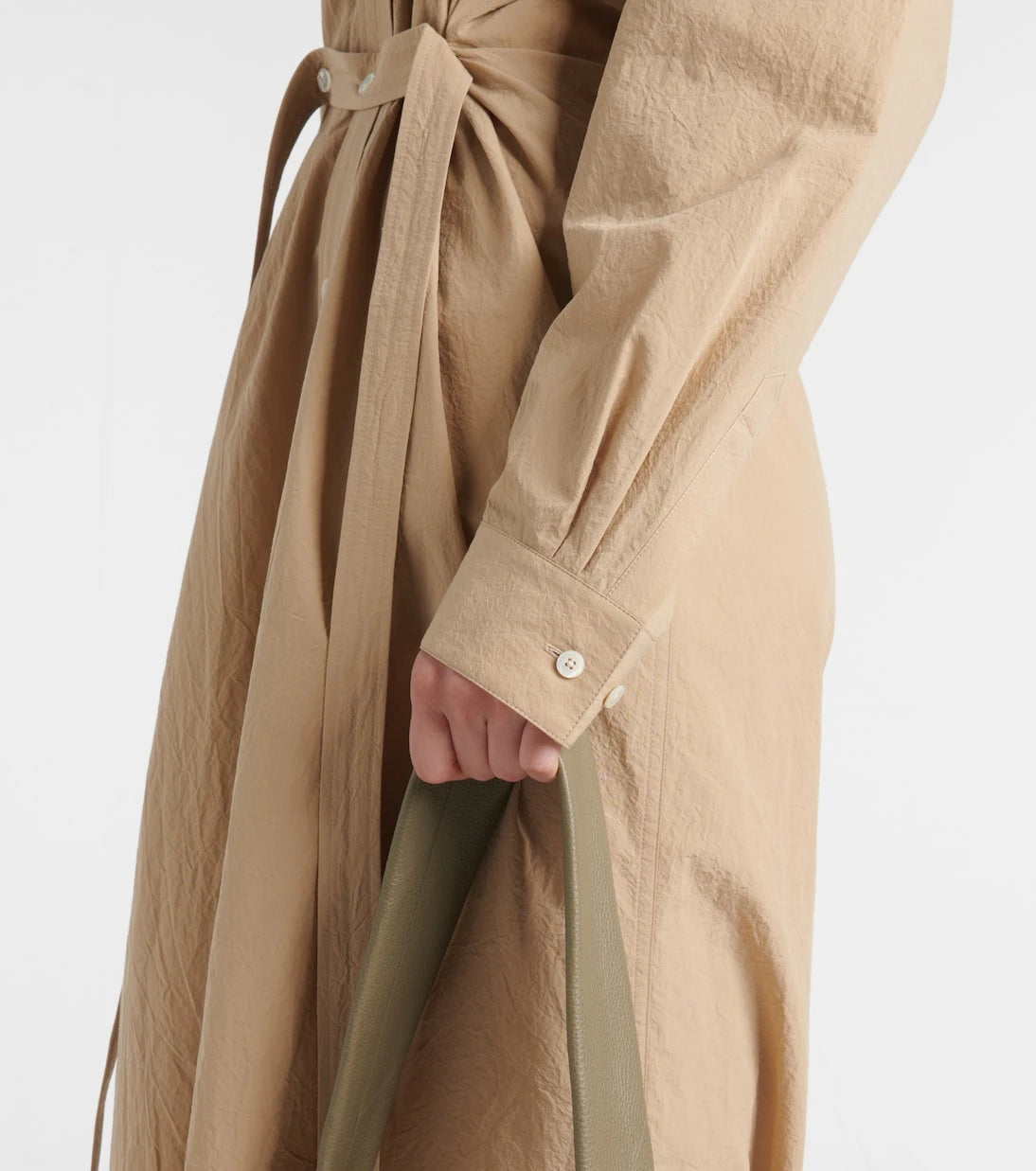 Lemaire - Belted cotton shirt dress