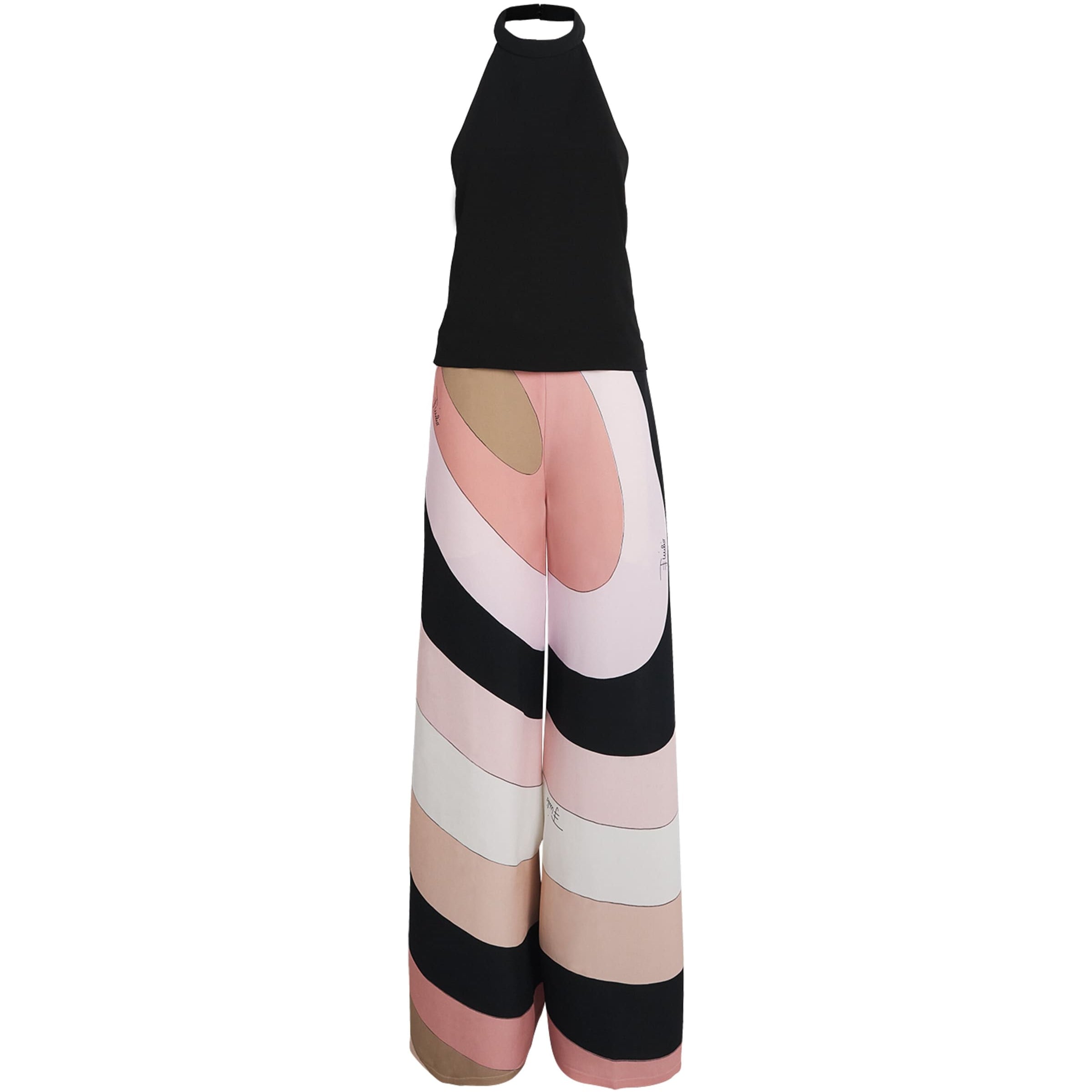 PUCCI Multi Iride Print Halterneck Jumpsuit