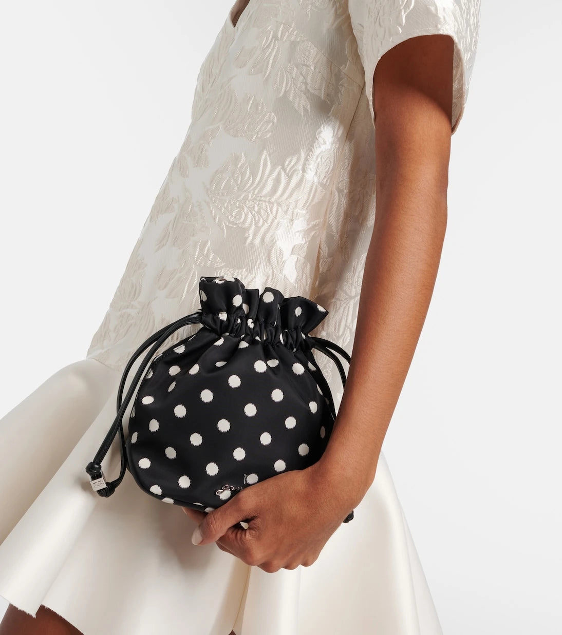 Ganni - Bou polka-dot pouch