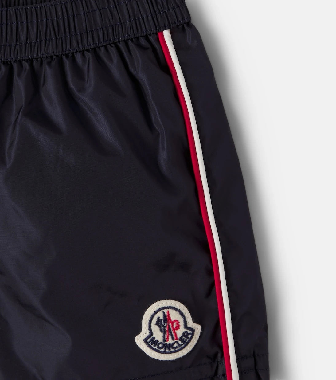 Moncler Enfant - شورت سباحة للأطفال مطبوع عليه شعار