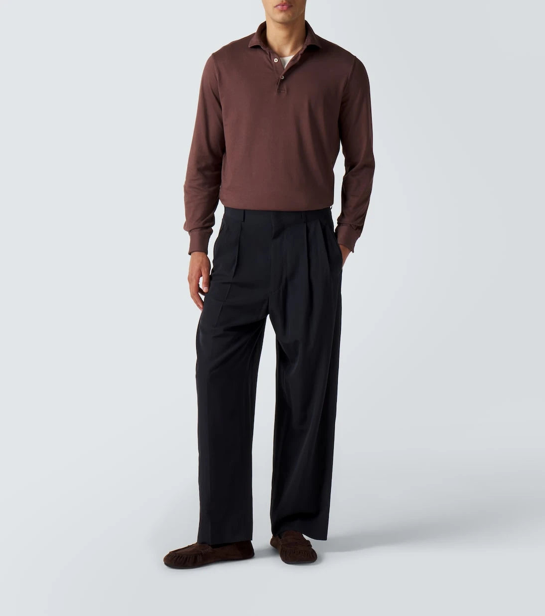 Fedeli - Cotton piqué polo shirt