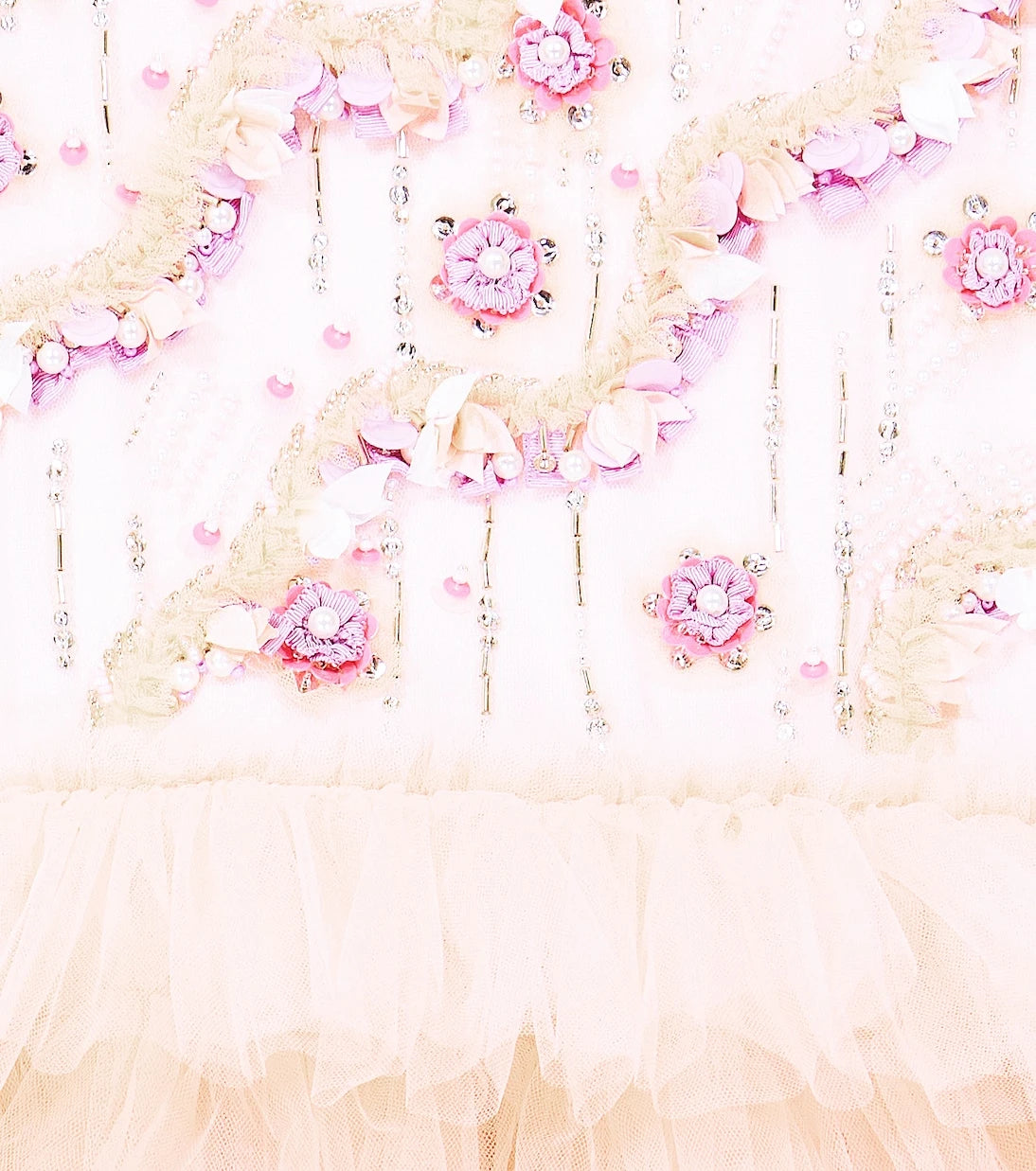 Tutu Du Monde - Portrait embellished tulle dress
