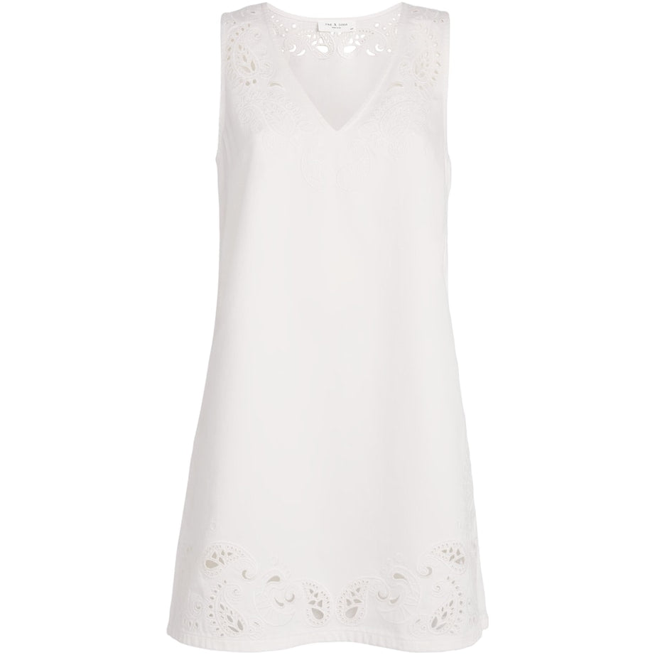 Rag & Bone White Featherweight Belle Mini Dress