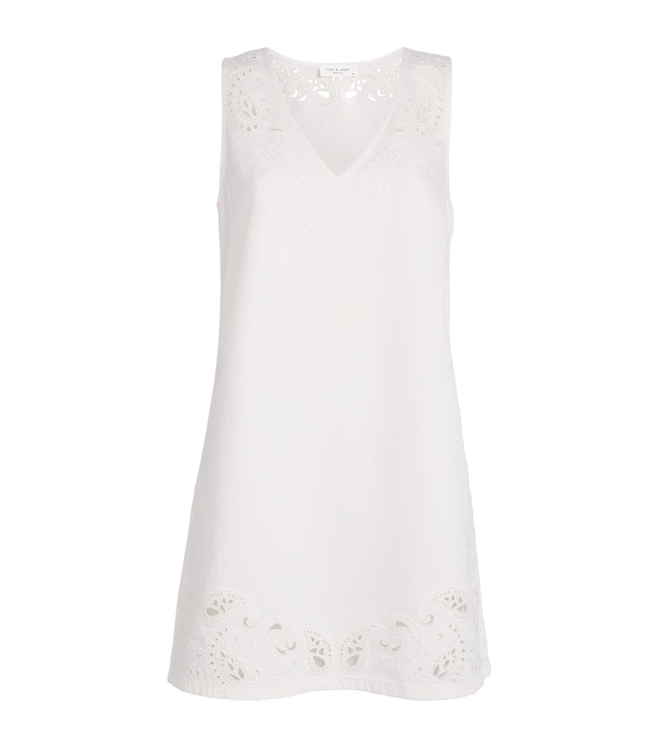 Rag & Bone White Featherweight Belle Mini Dress