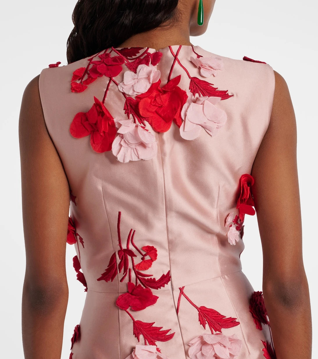 Erdem - Floral-appliqué cocktail dress