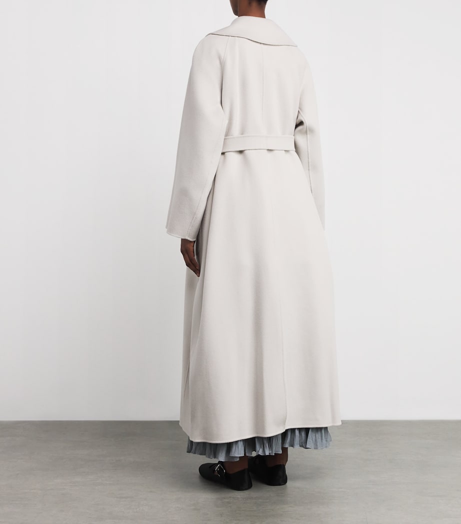 Max Mara White Water-Repellent Twill Trench Coat
