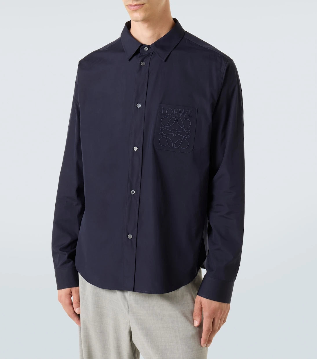 Loewe - Logo cotton poplin shirt