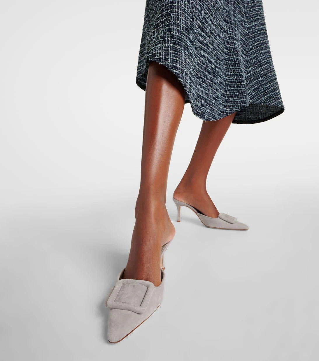Manolo Blahnik - Maysale 70 suede mules
