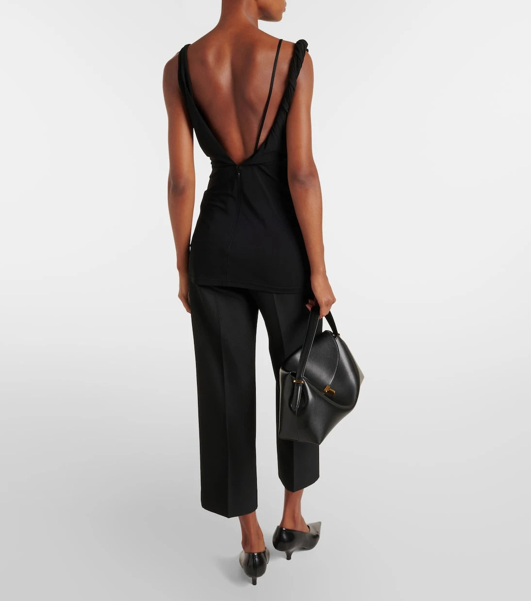 Toteme - Draped crêpe jersey top