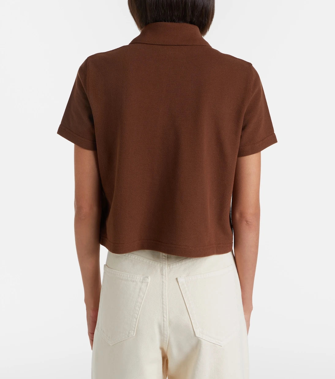 Saint Laurent - Cassandre cotton piqué polo shirt