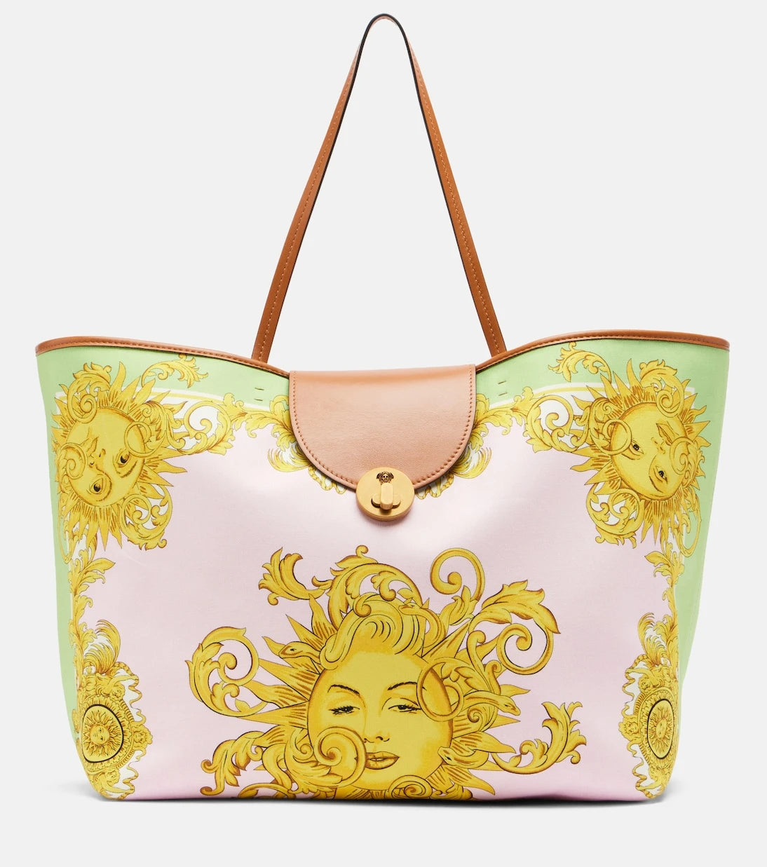 Versace - Large printed canvas tote bag