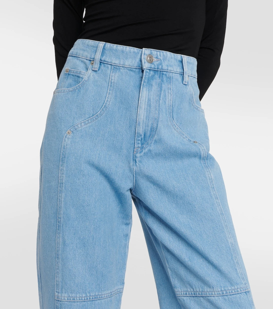 Marant Etoile - Valeria mid-rise straight jeans