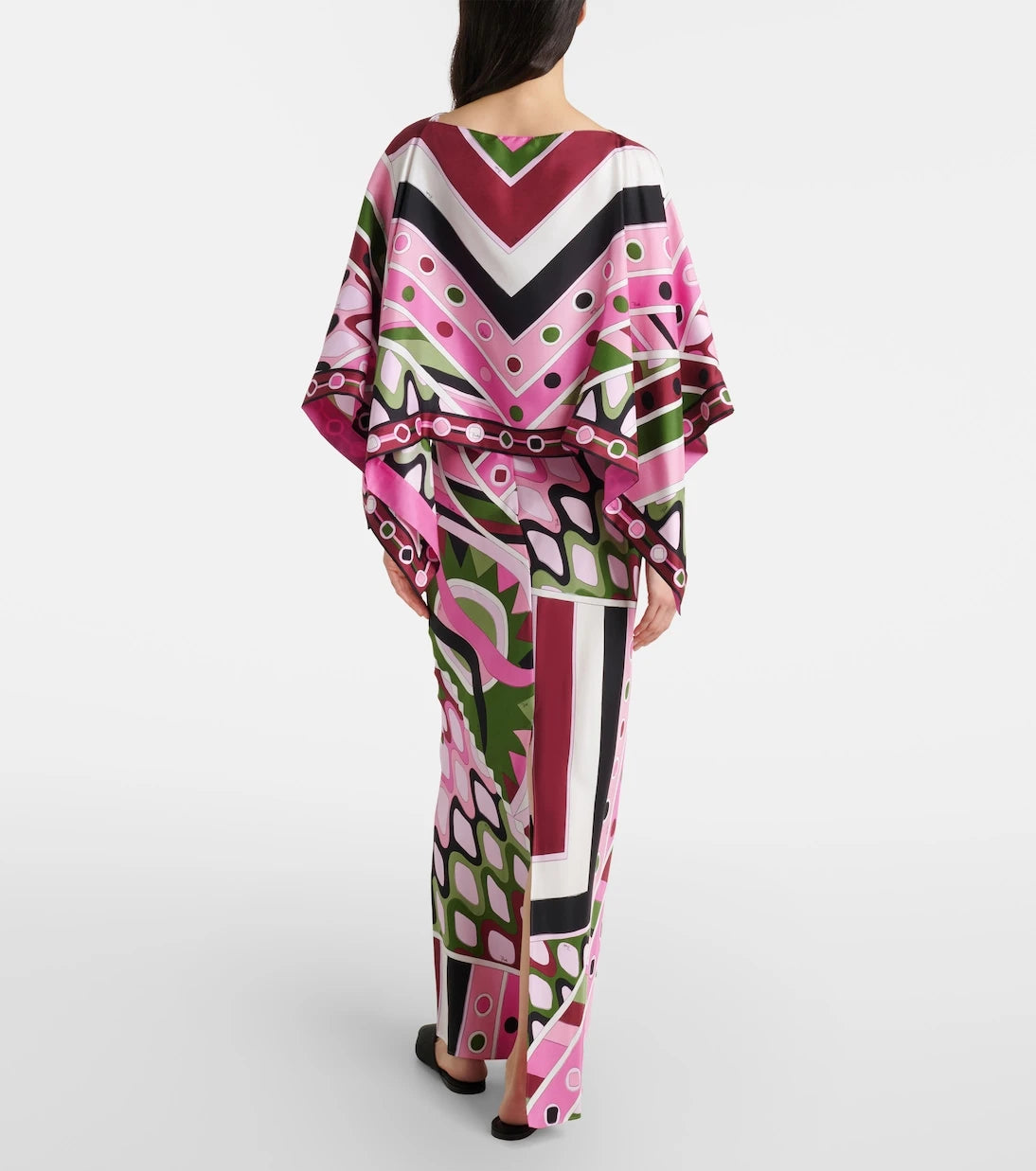 Pucci - Vivara layered silk satin maxi dress