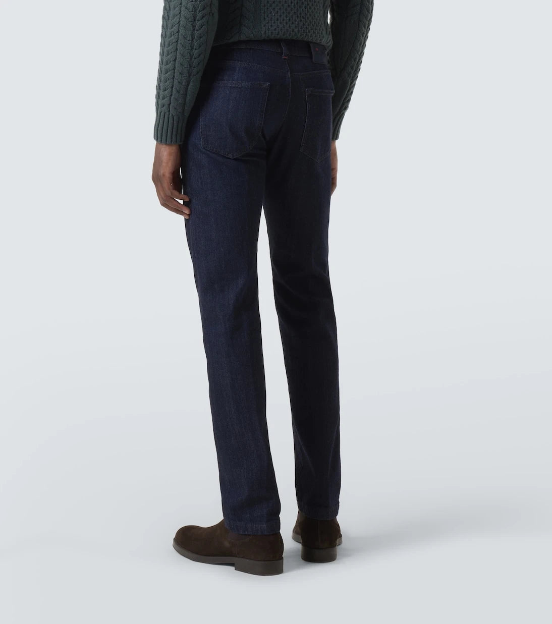 Kiton - بنطال جينز سكيني متوسط الارتفاع