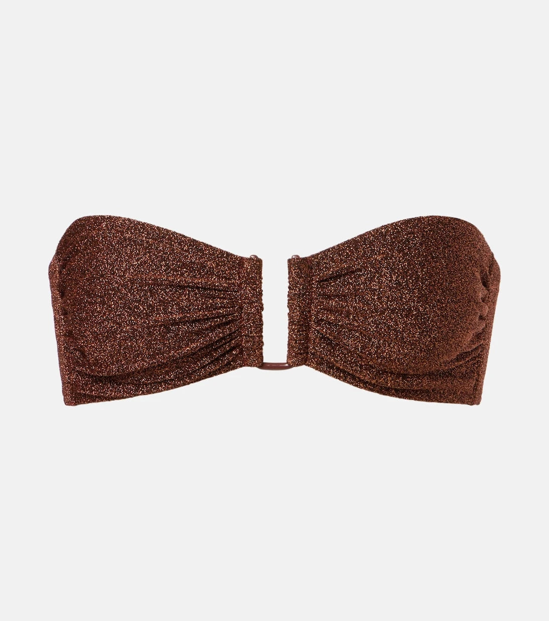 Eres - Flamboyant lurex® bandeau bikini top