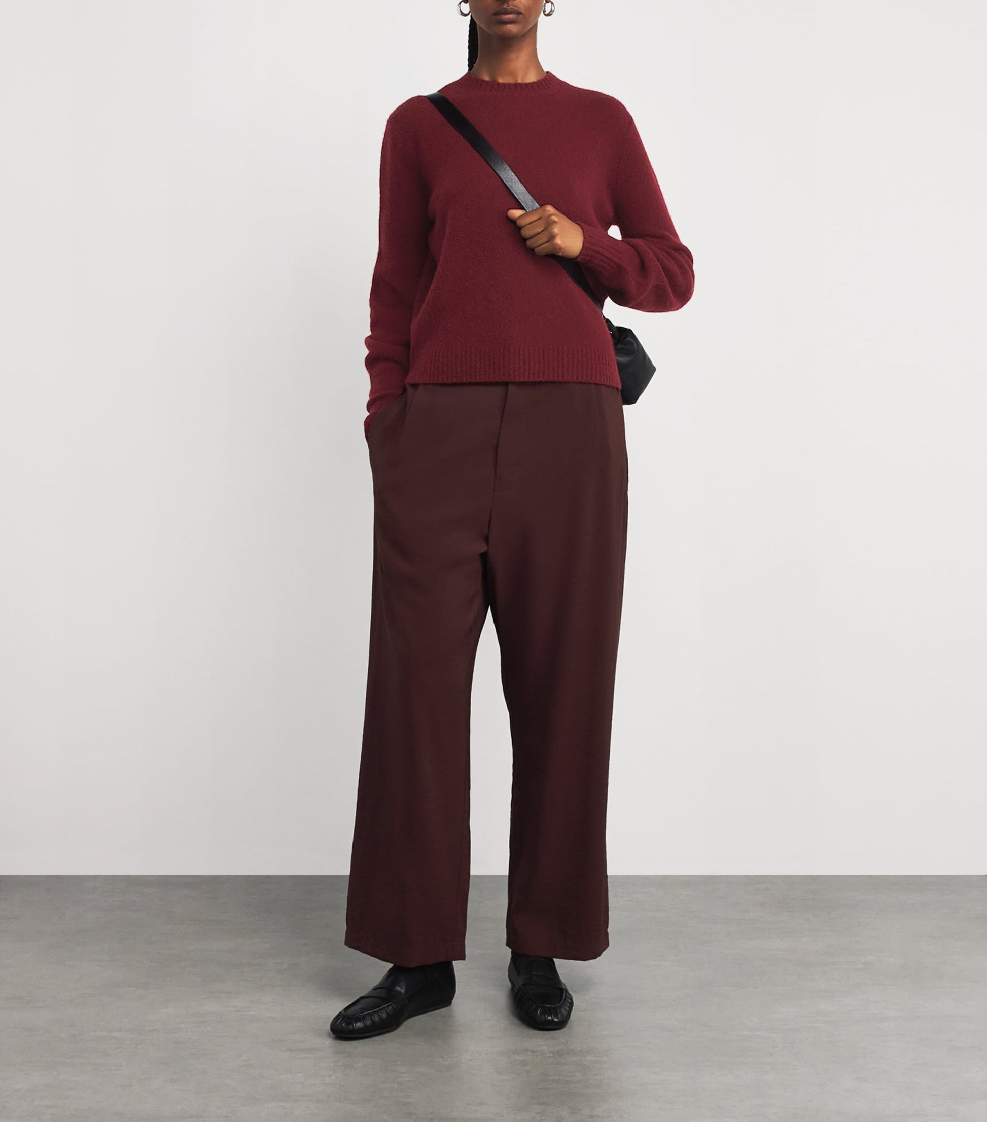 Max Mara Red Cashmere-Blend Sweater