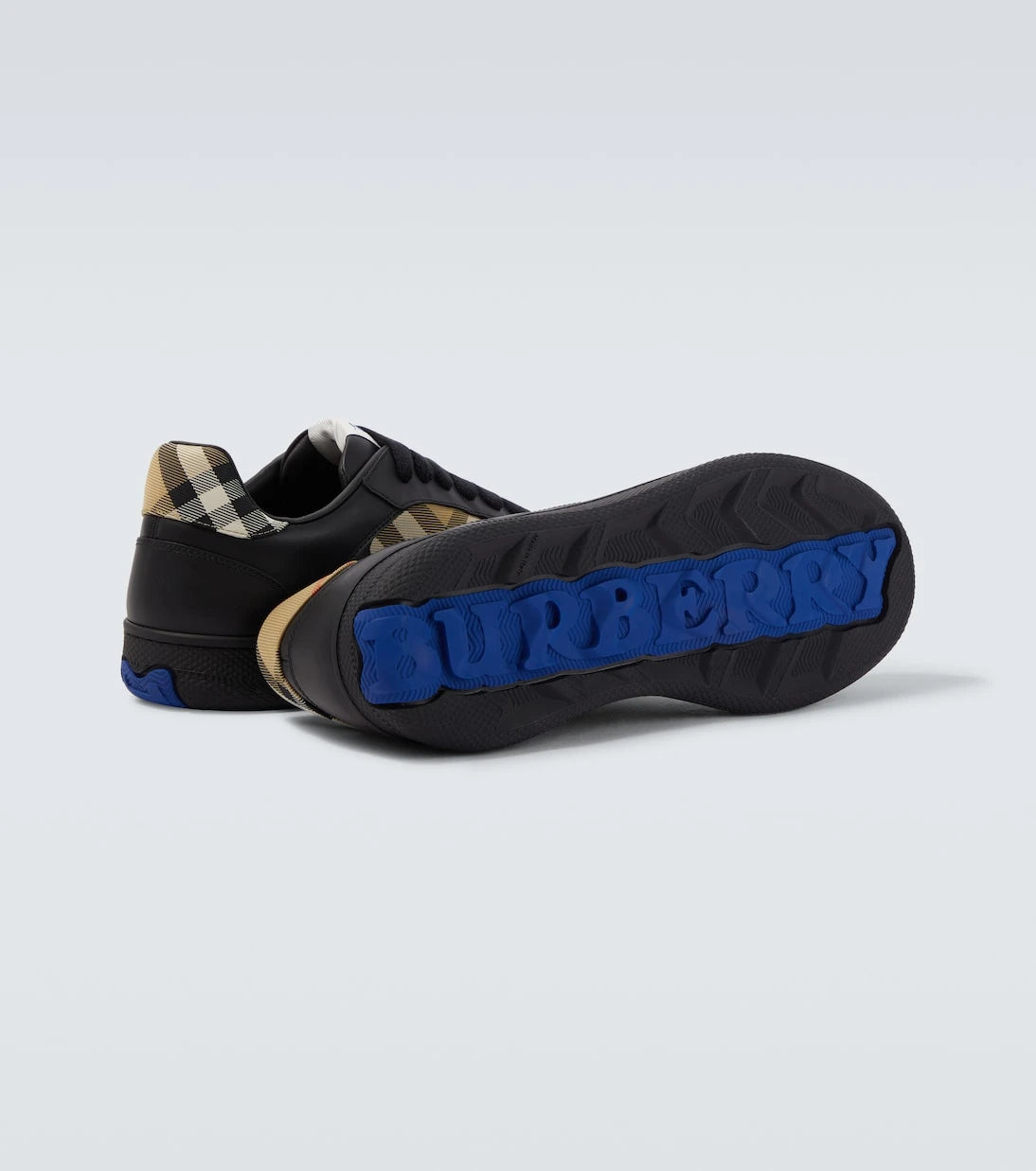 Burberry - Terrace Burberry Check leather sneakers