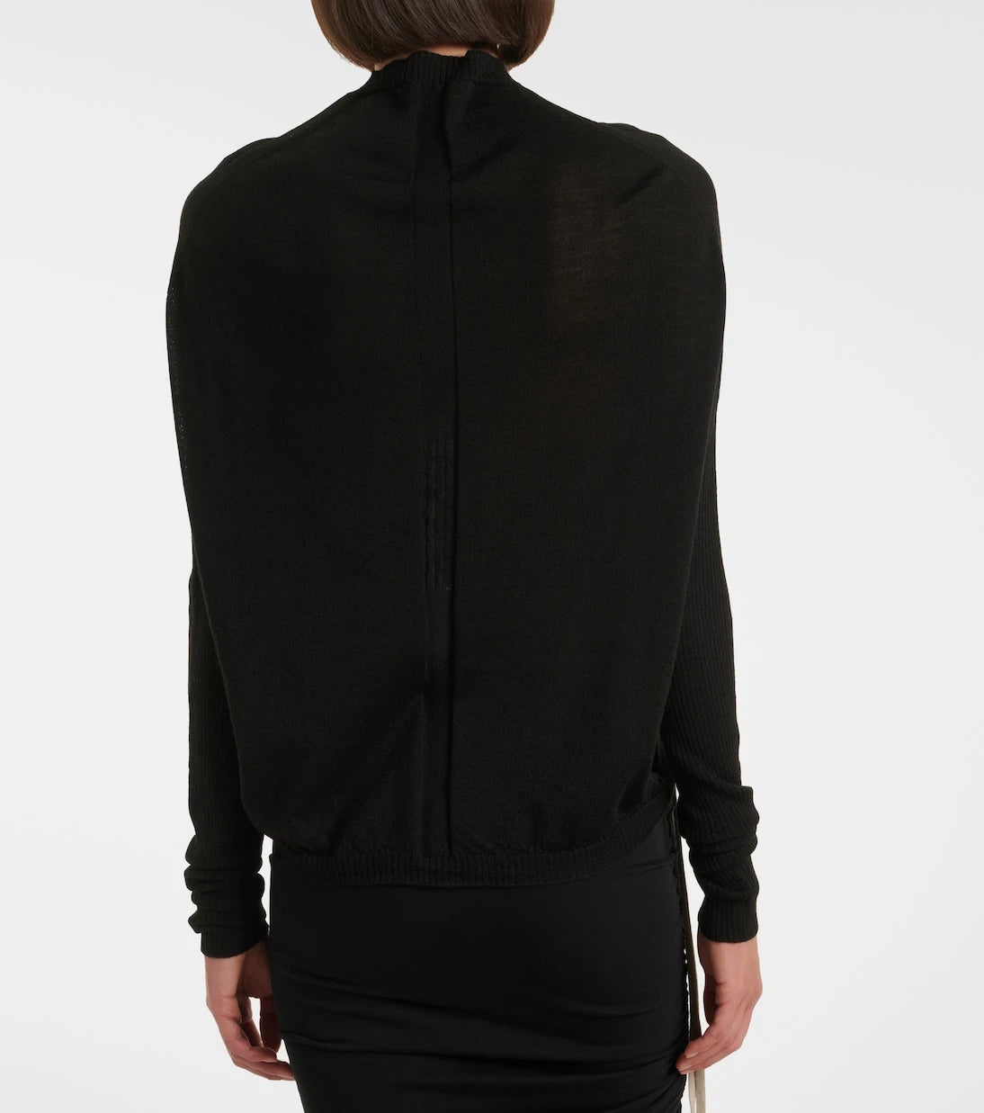 Rick Owens - Crater draped virgin wool sweater