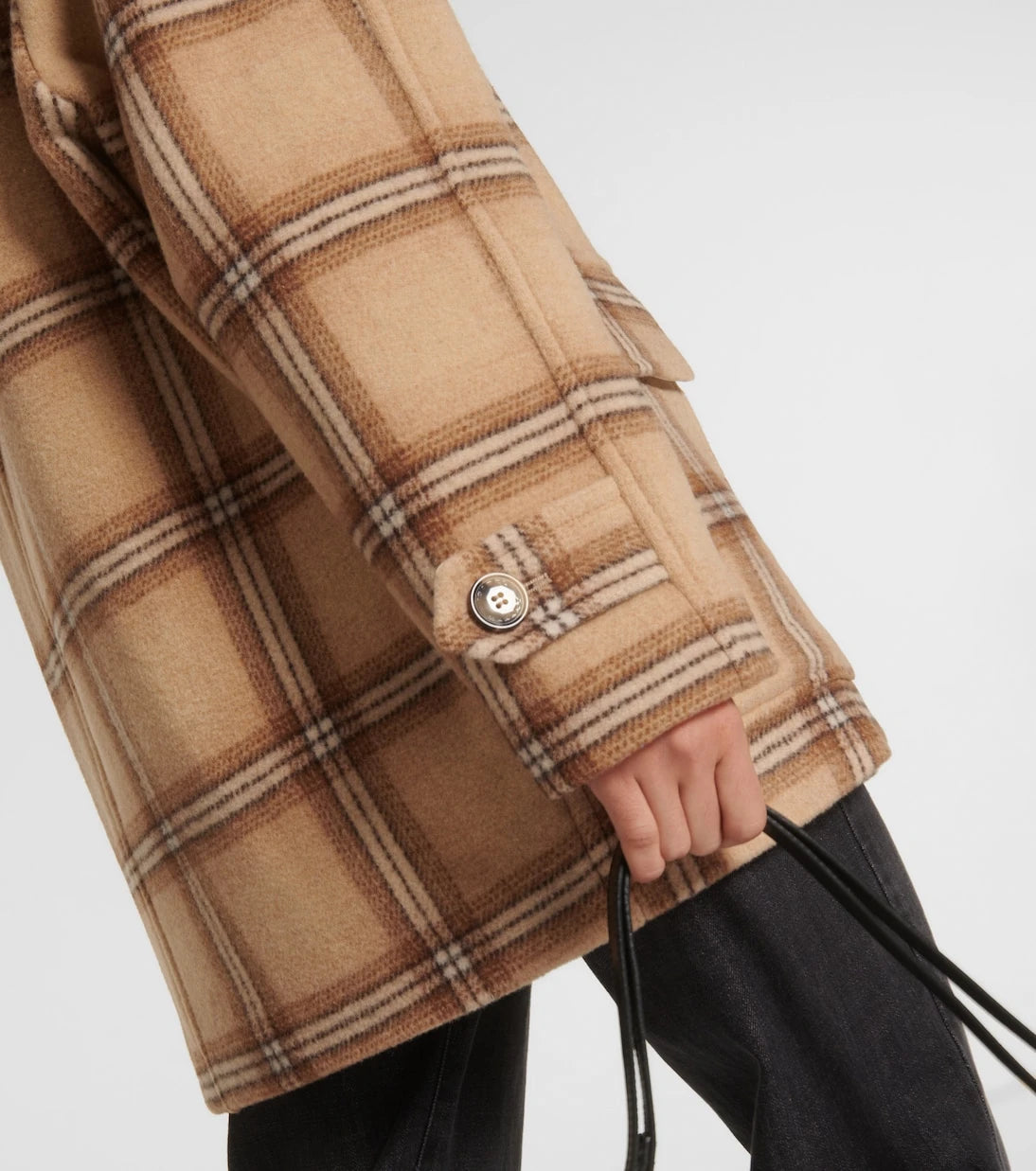 Isabel Marant - Checked wool blend coat