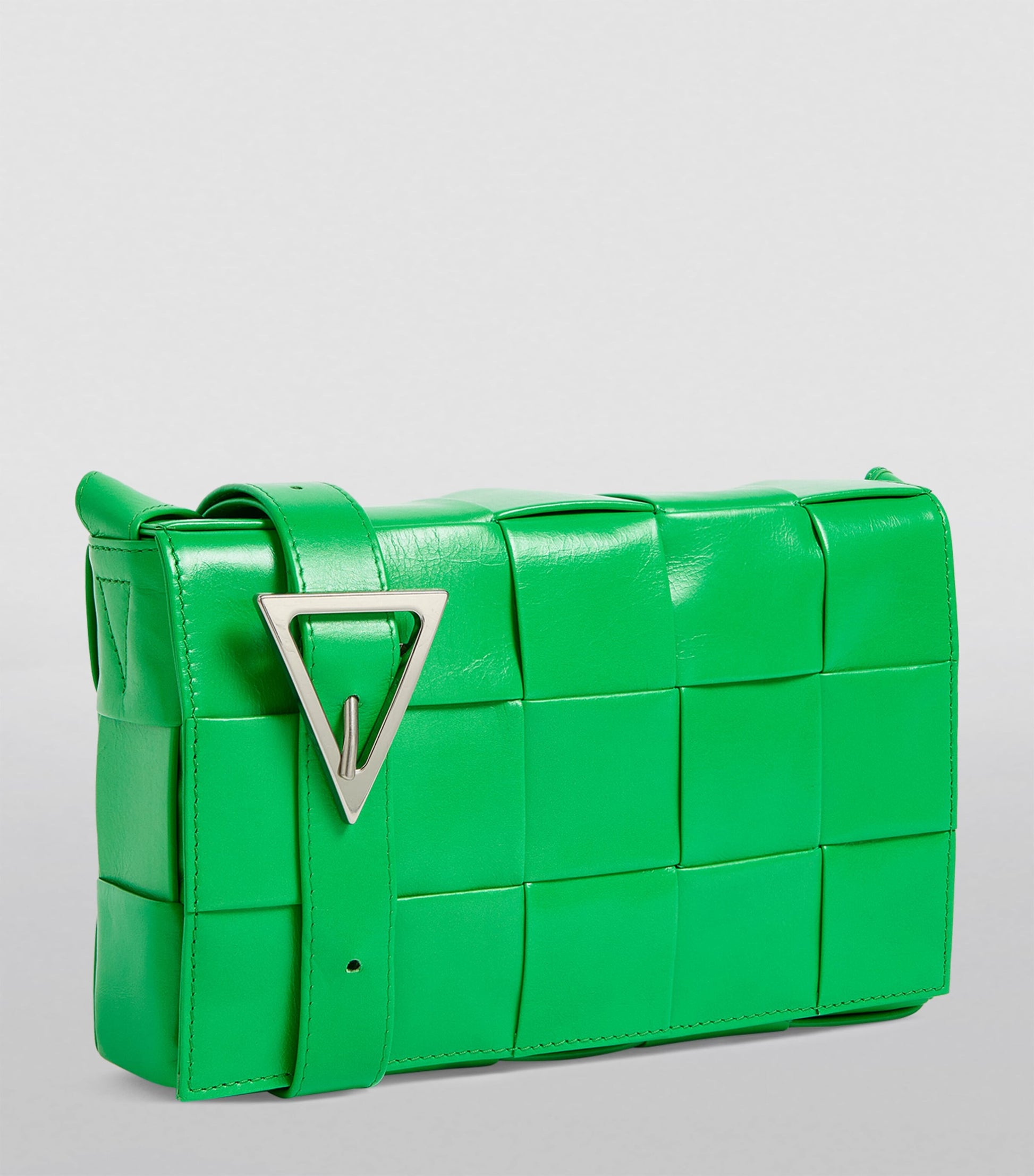 Leather Intreccio Cassette Cross-Body Bag