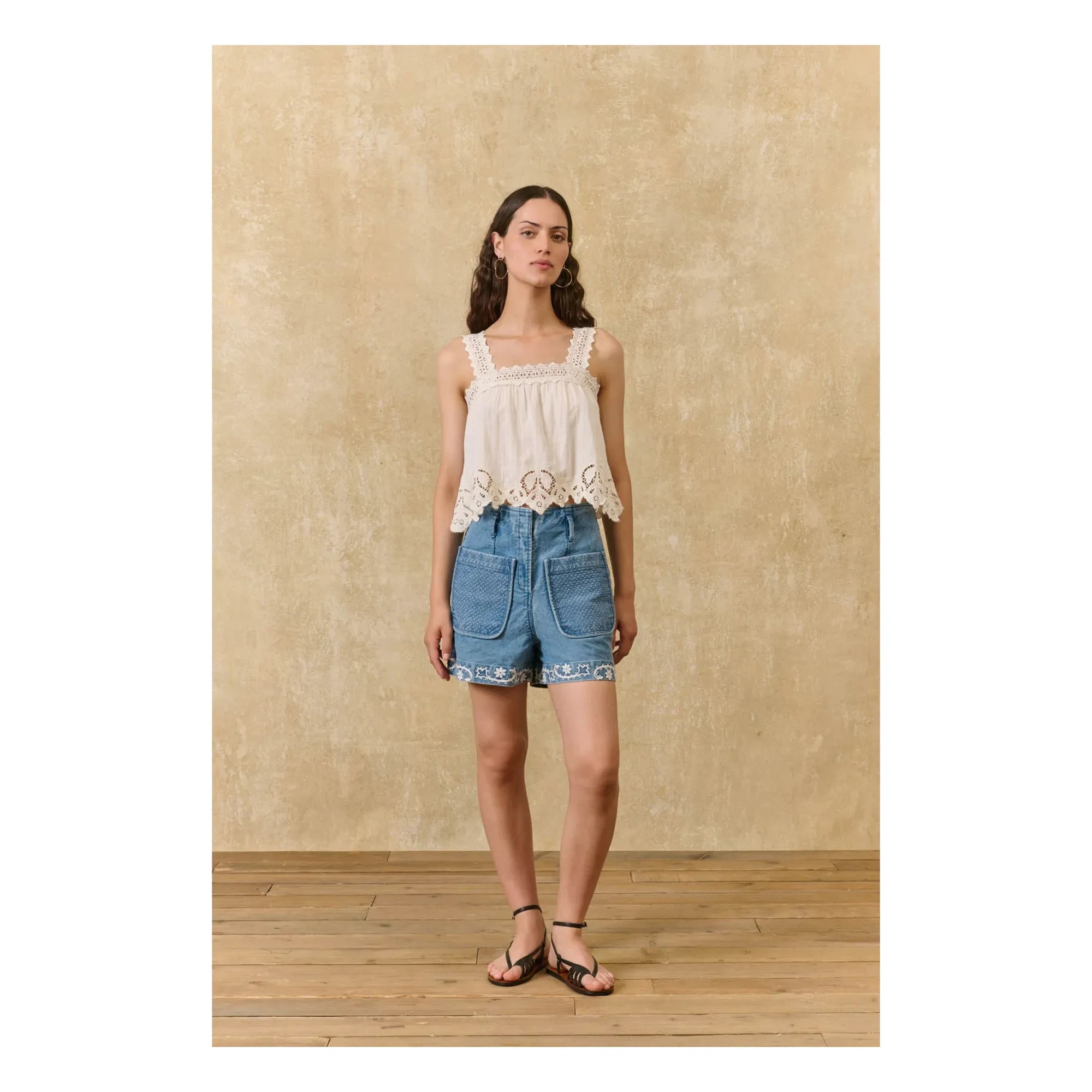 Louise Misha - Top Paralio Organic Cotton | White